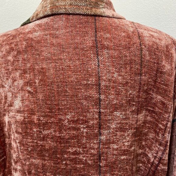 Marcia Hammond Art Hand Woven Cotton Rayon Blend Cardigan/Blazer Multicolored - Picture 5 of 10